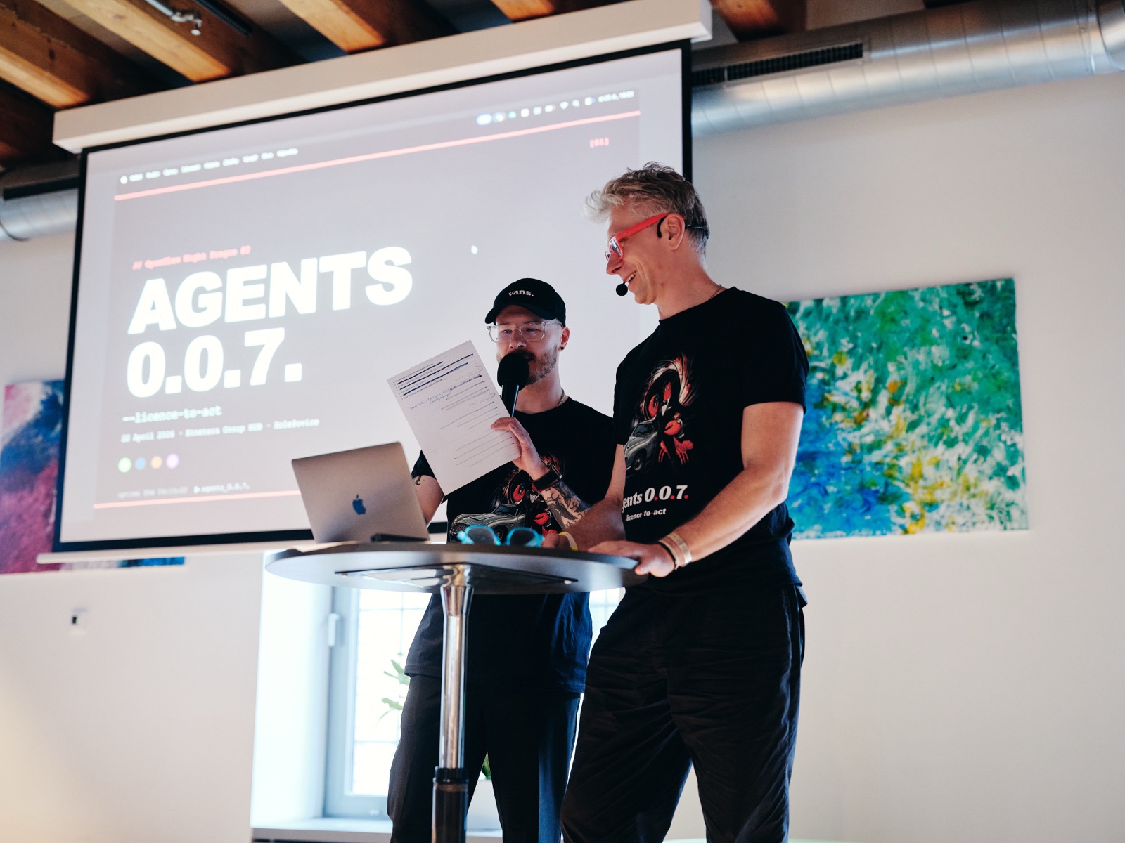 Agents 0.0.7 hosts on stage