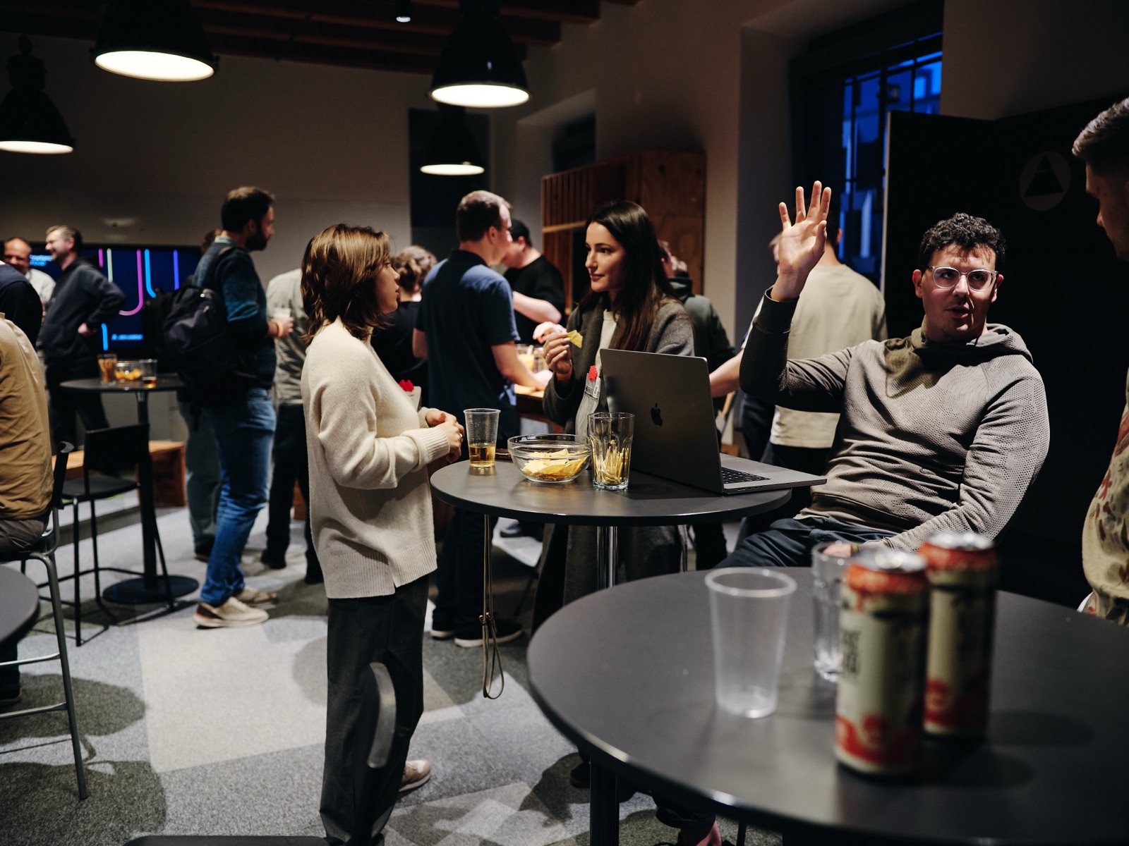 Late-evening networking